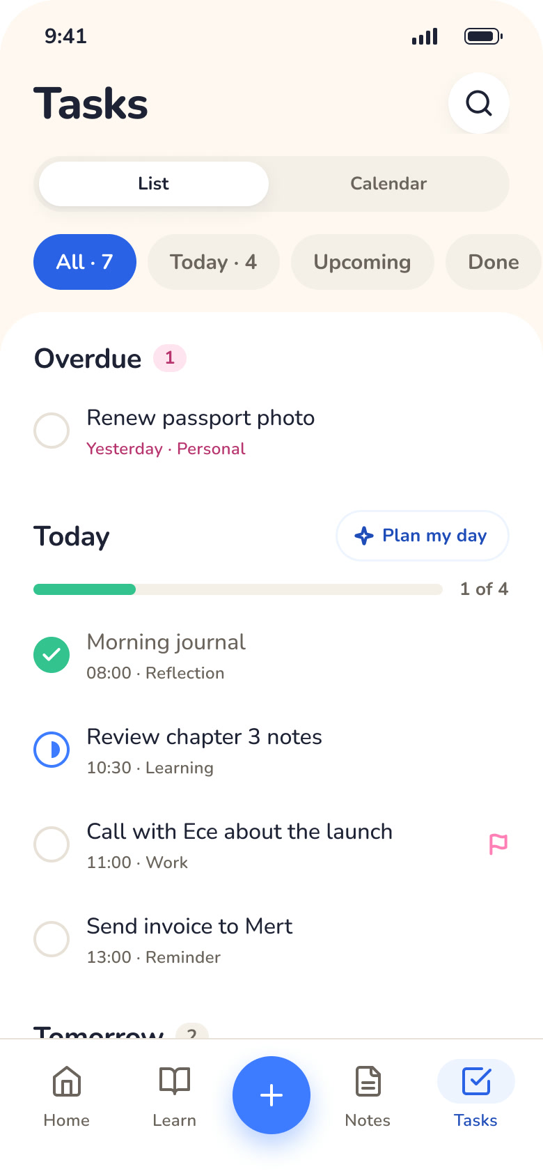 Adept AI task list